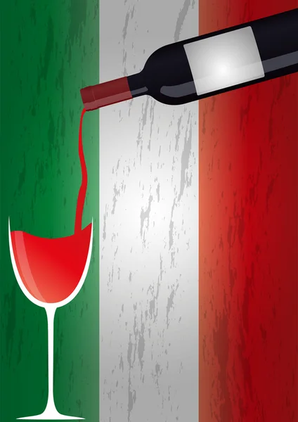 意大利红酒 — 图库矢量图片