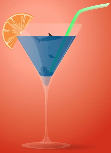 Zee cocktail — Stockvector