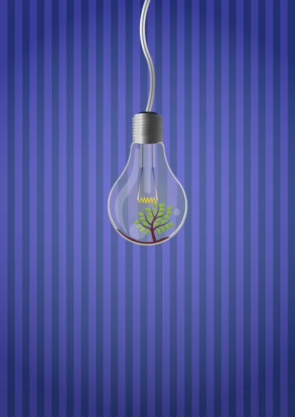 Ampoule d'arbre — Image vectorielle