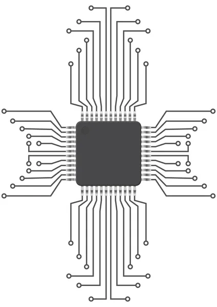 Integrated circuit — Stock Vector