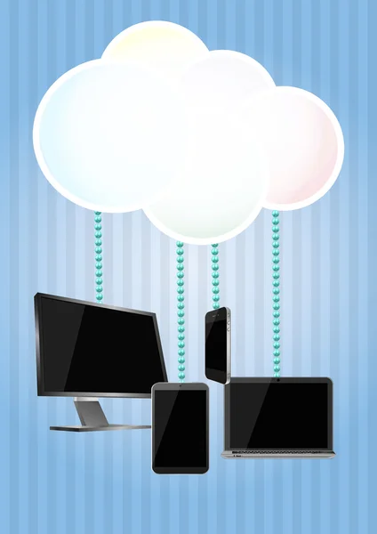 Cloud computing — Stockový vektor