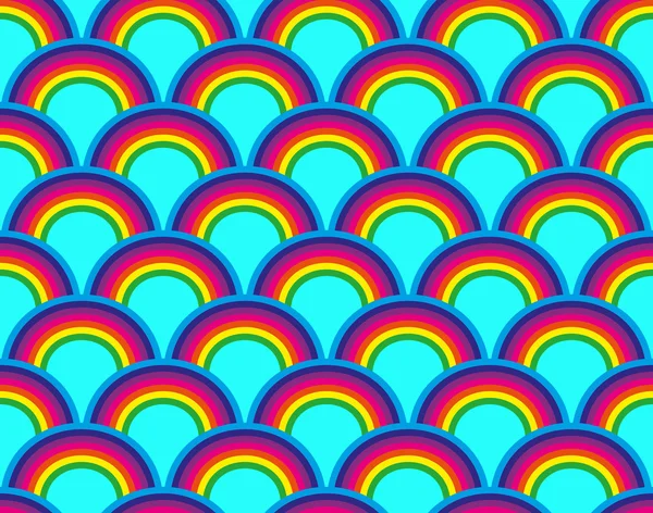 Patrón sin costura arco iris — Vector de stock