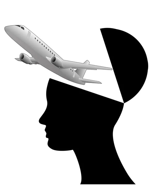 Airliner head — Stock Vector