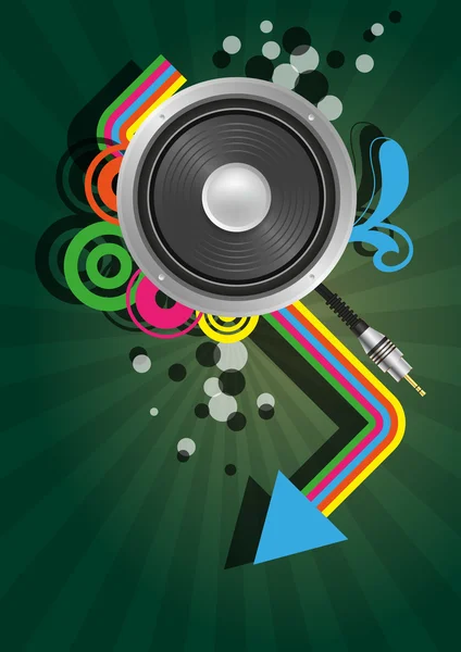 Speaker graphic — Stock Vector