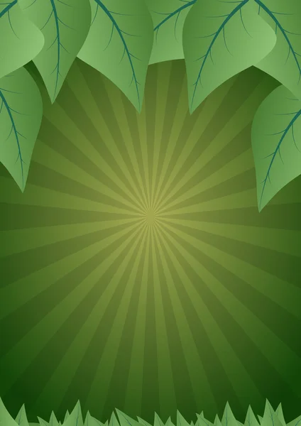 Green leaf background — Stock Vector