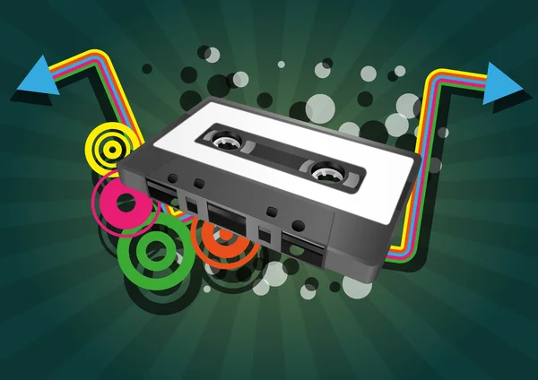 Tape cassette — Stockvector