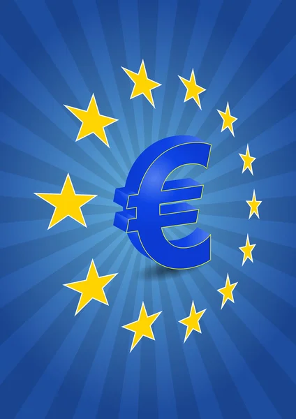 Estrelas do euro — Vetor de Stock