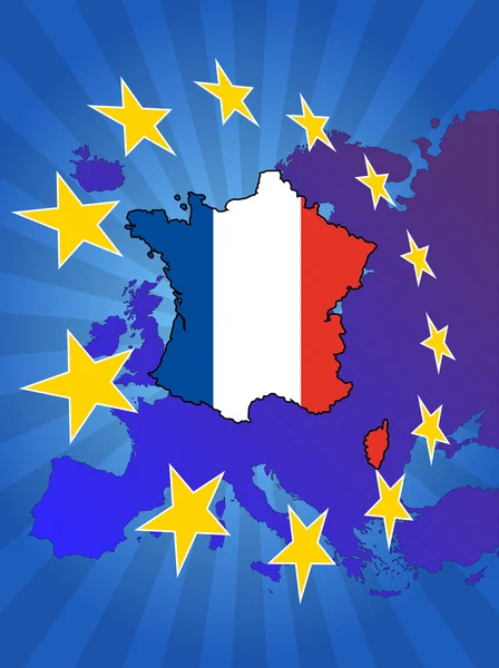 France en Europe — Image vectorielle