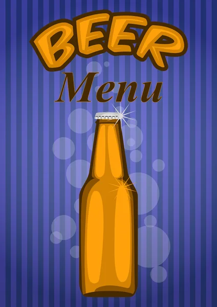 Menu Cerveja —  Vetores de Stock