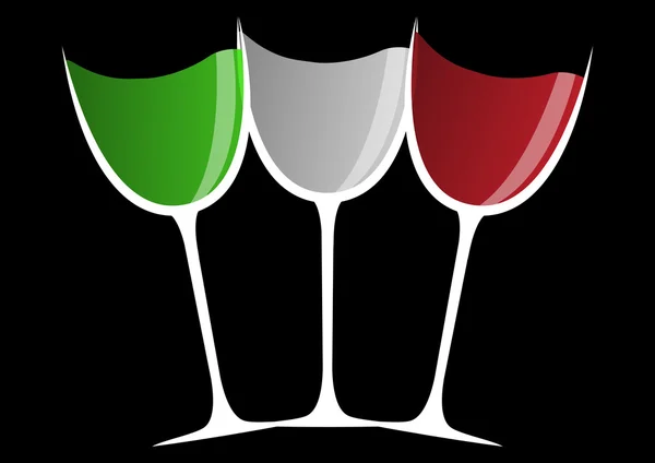 イタリアのガラス — ストックベクタ