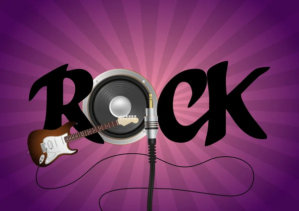 Música rock — Vetor de Stock