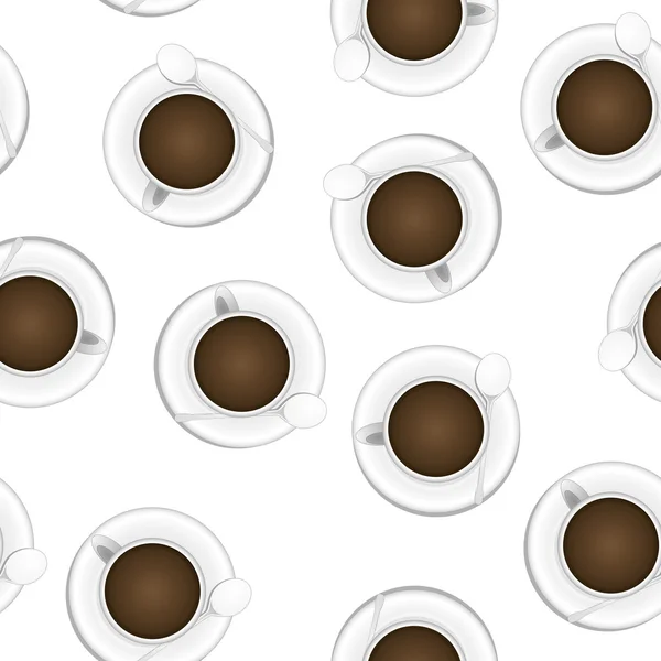 Kahve Kupası seamless modeli — Stok Vektör
