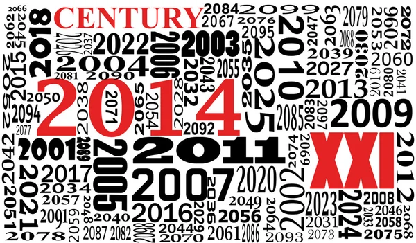 2014 century — Stock Vector