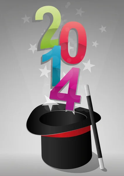 Chapeau haut 2014 — Image vectorielle