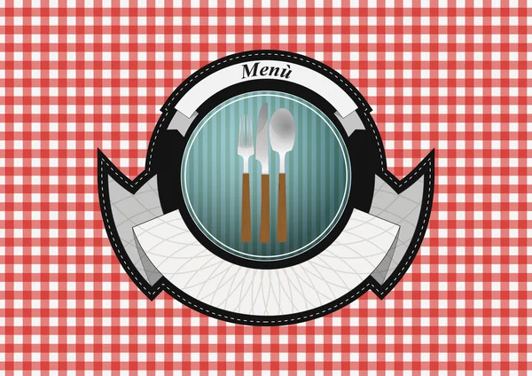 Badge menu — Vettoriale Stock