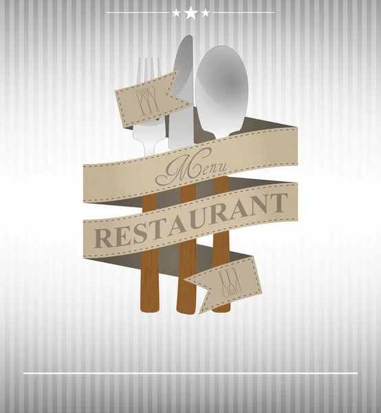 Restoran Menüsü — Stok Vektör