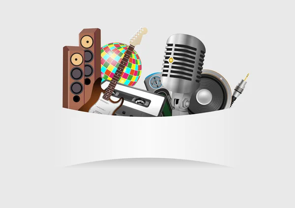 Fundo musical — Vetor de Stock