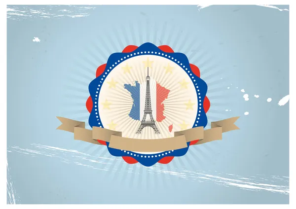 Odznaka Eiffel — Wektor stockowy