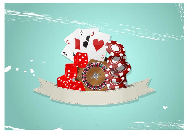 Cinta de casino — Vector de stock