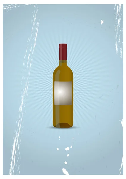 Wine bottle — Stock Vector