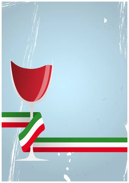 Italian wine glass — Stock Vector