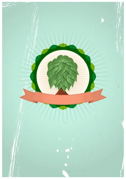 Badge d'arbre — Image vectorielle