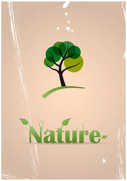 자연 나무 — 스톡 벡터