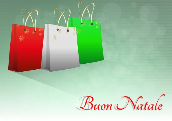 Vánoční taška Itálie — Stockový vektor