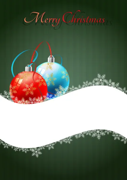 Bolas de Navidad — Vector de stock