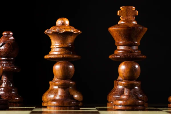 Queen and king chess — Stock Photo, Image