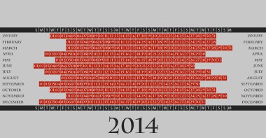 2014 takvim