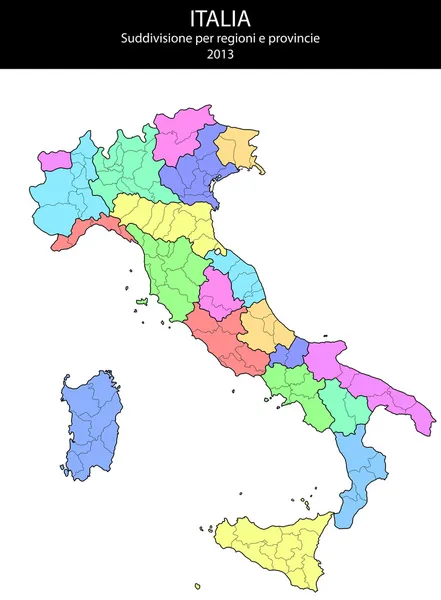 Lege kaart van Italië — Stockvector