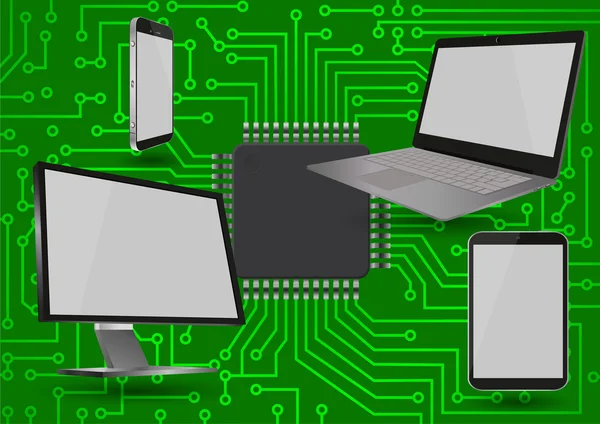 Dispositivo de tecnologia — Vetor de Stock