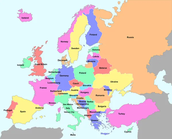 L'Europe — Image vectorielle