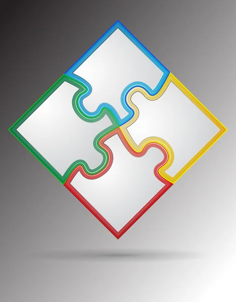 Puzzle di colore — Vettoriale Stock