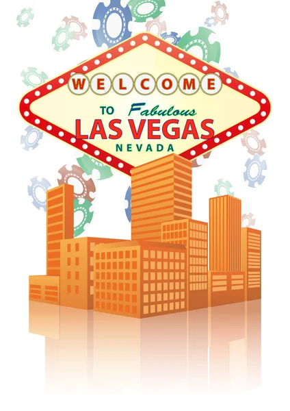 De stad Las Vegas — Stockvector