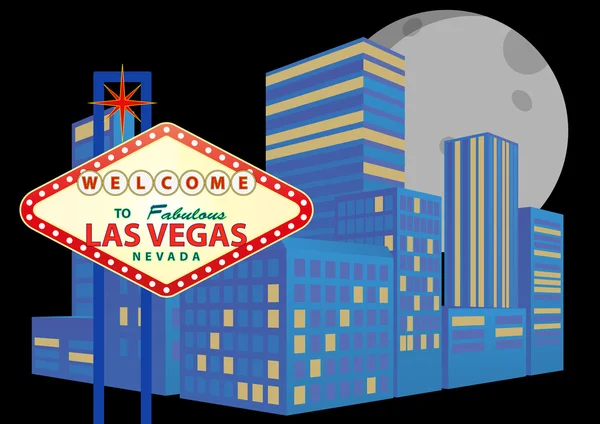 De stad Las Vegas — Stockvector