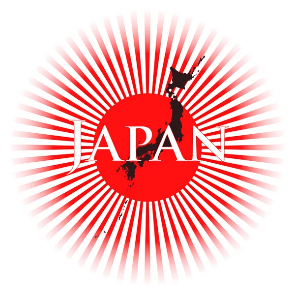 Drapeau de nippon — Image vectorielle