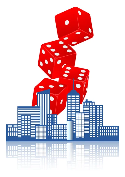 City casino — Stock Vector