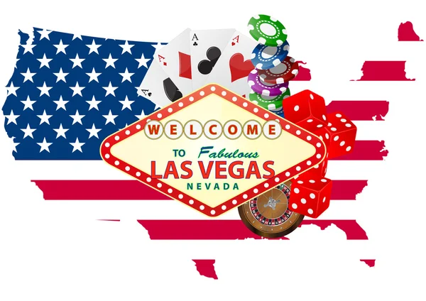 De stad Las Vegas — Stockvector