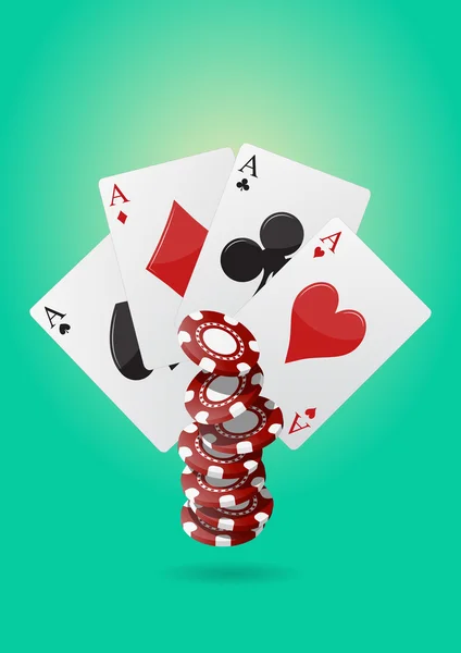 ACE poker — Wektor stockowy