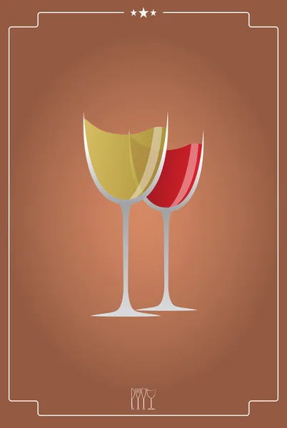 Vintage red wine — Stock Vector