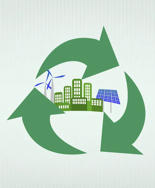 Green city — Stock Illustration Green city Royalty Free Stock Illustrations