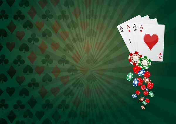 Sfondo Poker — Vettoriale Stock