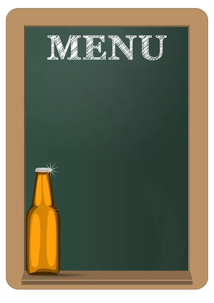 Menú Cerveza — Vector de stock