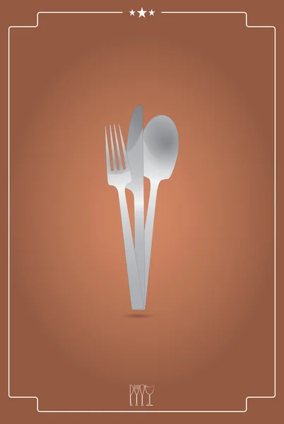 Vintage cutlery — Stock Vector