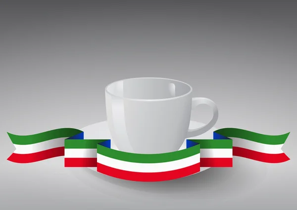 Kaffe kopp Italien — Stock vektor