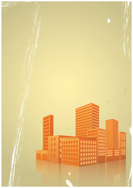 Ciudad vintage — Vector de stock