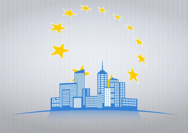 Europe city — Stock Illustration Europe city Royalty Free Stock Vectors