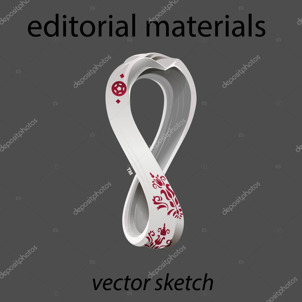 2022 FIFA WORLD CUP QATAR VECTOR DESIGN INTERNATIONAL EVENT